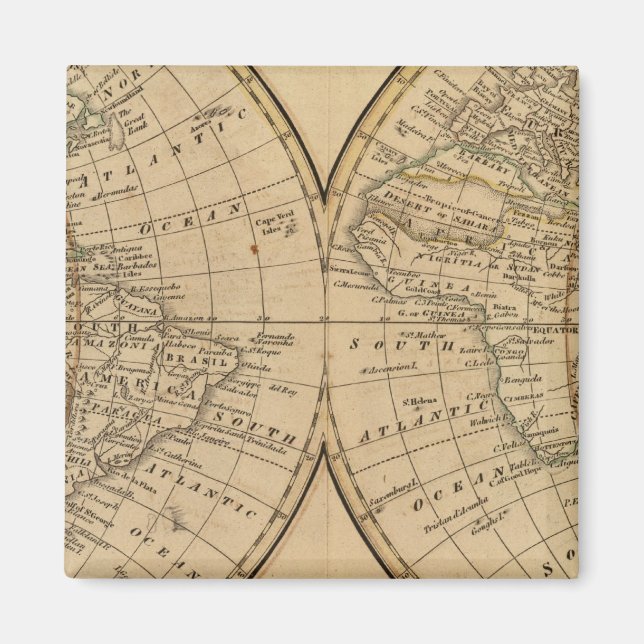 Aimant Carte mondiale 3 (Devant)