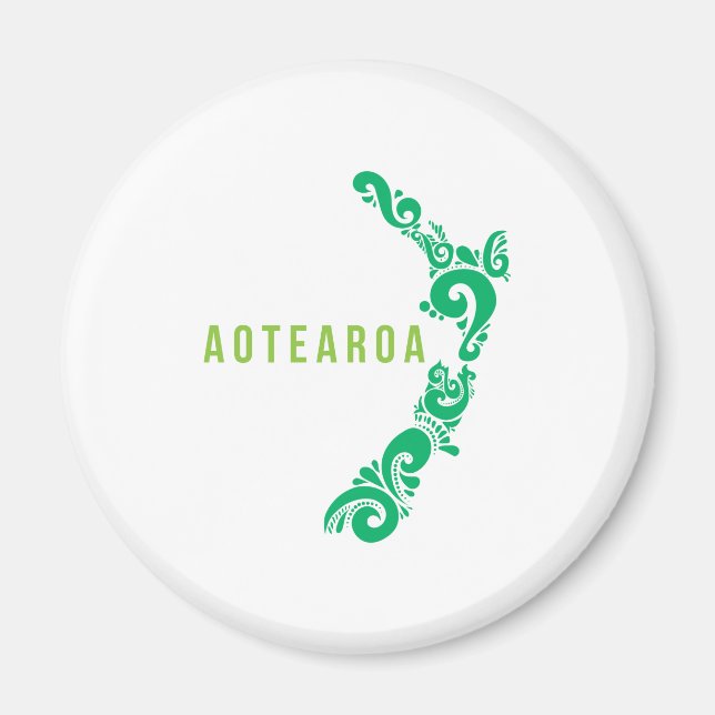 Aimant Carte Nouvelle-Zélande Aotearoa Nouvelle-Zélande I (Devant)
