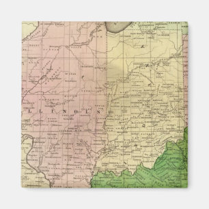 Aimant Carte Olney des États occidentaux
