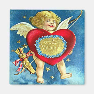 Aimant Carte postale vintage Valentine