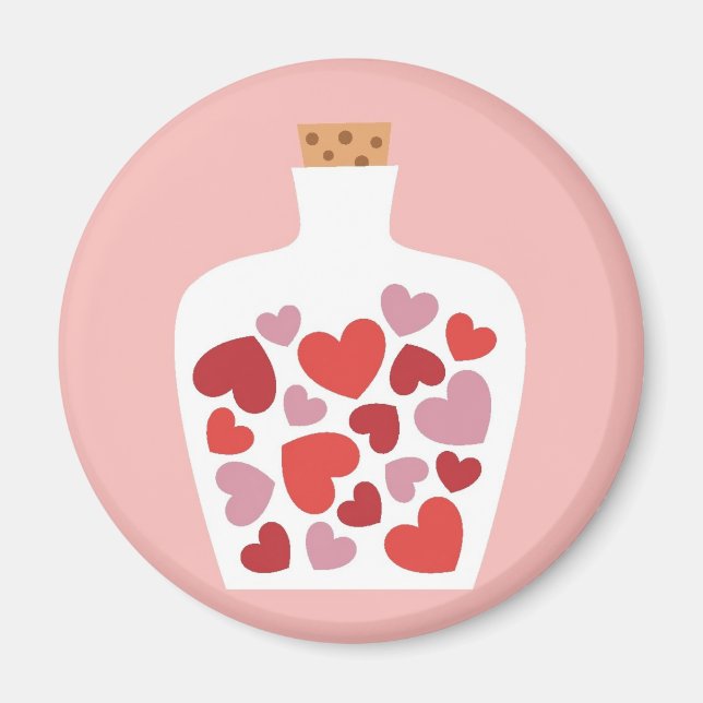 Aimant Carte Saint Valentin (Devant)