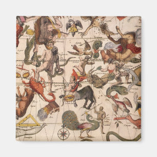 Aimant Carte Stellaire de la Constellation Vintage par Ba