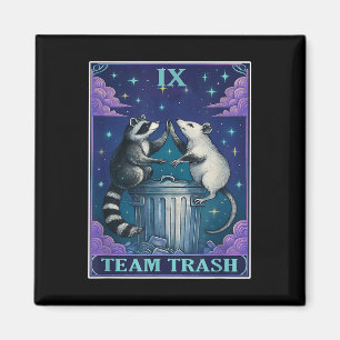 Aimant Carte Tarot Deck Team Trash Raccoon Cartes Tarot D