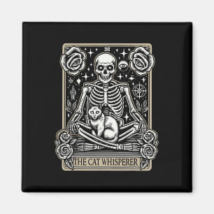 Aimant Carte Tarot Emo Gothic - Occulte Le Whisperer Cat