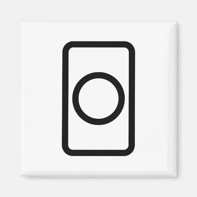 Aimant Carte Zener | Cercle creux (Devant)