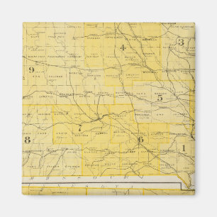 Aimant Cartes de l'État de l'Iowa