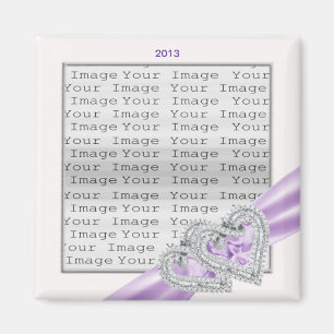 Aimant Cartes personnalisées Lavande ruban