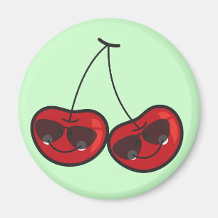 Aimant Cartographie Amusante & Cool Cerises Cheeky Avec L