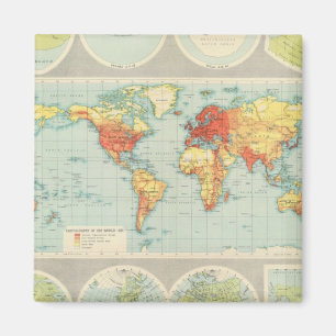 Aimant Cartographie du monde
