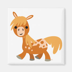 Aimant Carton mignon Appaloosa Pony