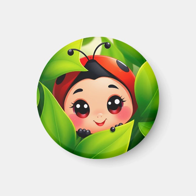Aimant Cartoon adorable Ladybug (Devant)