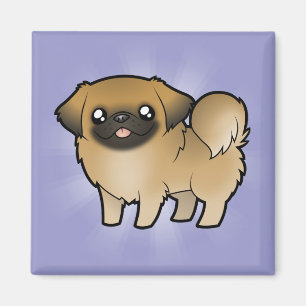 Aimant Cartoon Pekeingese (coupe de chiot)