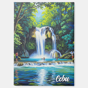 Aimant Cascade à Cebu Philippines Vintage 