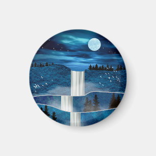 Aimant Cascade bleue