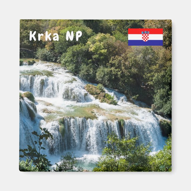 Aimant Cascade dans le Parc national de Krka - Dalmatie,  (Devant)