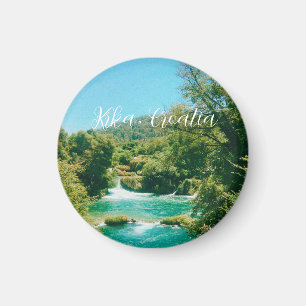 Aimant Cascade de Krka, Croatie Souvenir de Voyage
