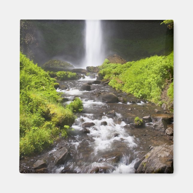 Aimant Cascade floue et rivière (Devant)