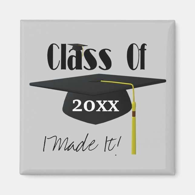 Aimant Casquette De Diplôme Et Tassel Je L'Ai Fait Mignon (Devant)