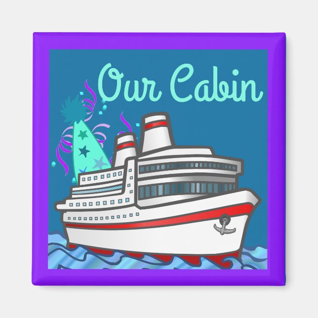 Aimant Casquette de la partie de bateau de croisière Marq (Devant)