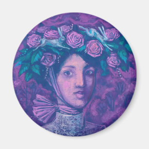 Aimant Casquette d'été, Imaginaire d'été Surreal Portrait