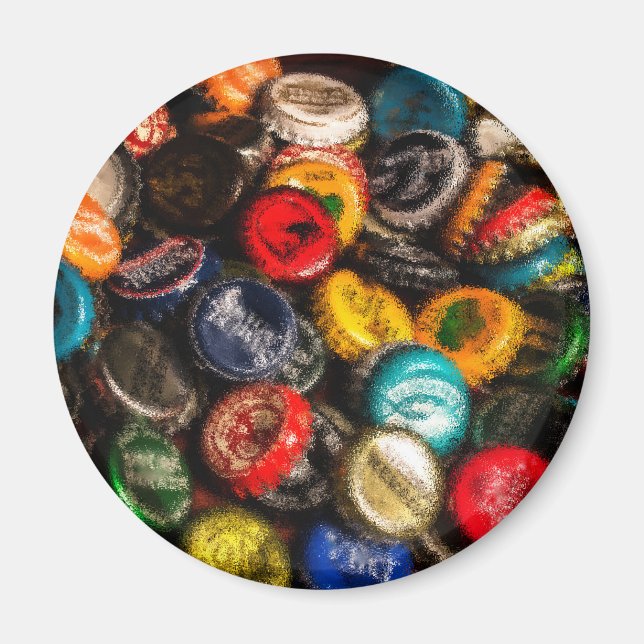 Aimant Casquettes de bouteilles de bière (Devant)