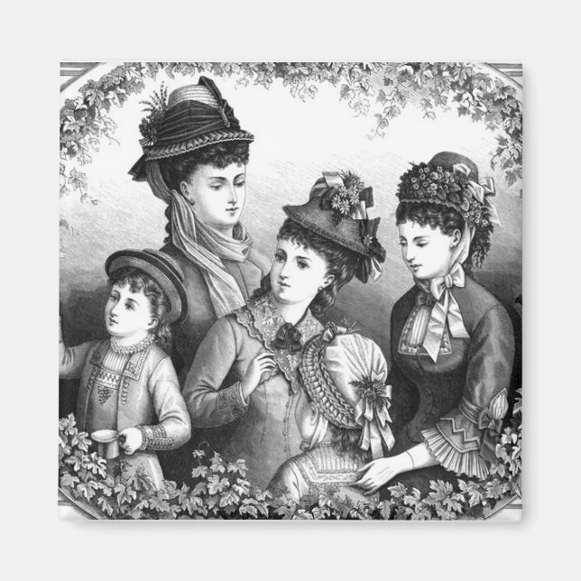 Aimant Casquettes vintages (Devant)