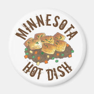 Aimant Casserole de tatouage à plat chaud du Minnesota