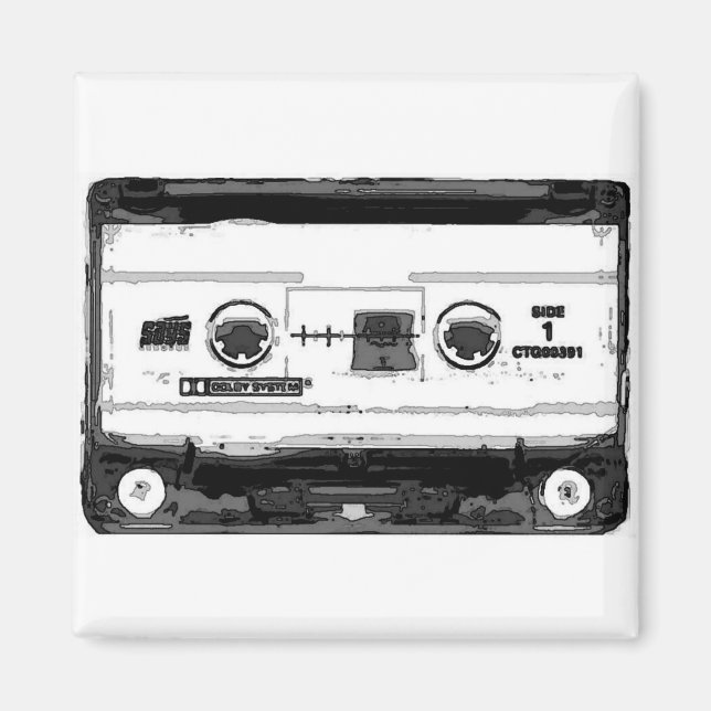 Aimant Cassette Pop Art (Devant)