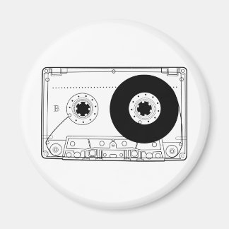 Aimant cassette vidéo rétrographique vintage t-shirt case