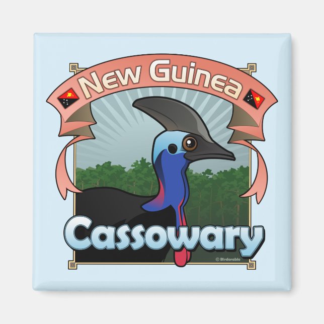 Aimant Cassowary de Nouvelle-Guinée (Devant)