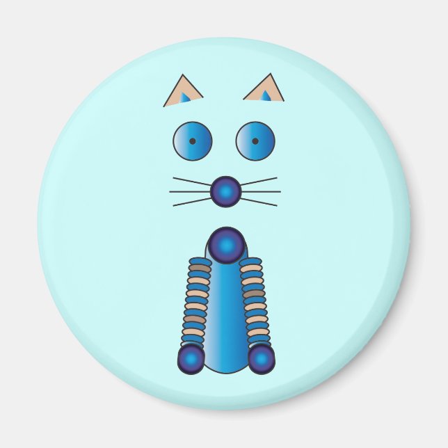 Aimant CAT bleu (Devant)