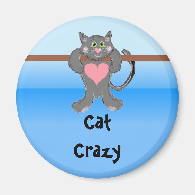 Aimant Cat Crazy (Devant)