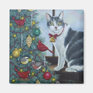 Aimant Cat de Noël 0417