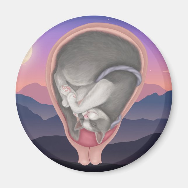 Aimant Cat Fetus (Devant)