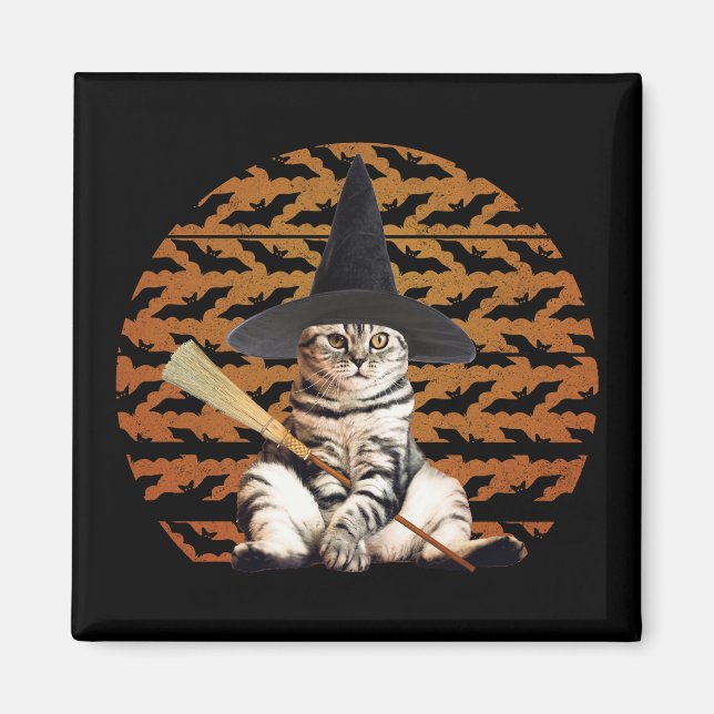 Aimant Cat Halloween (Devant)