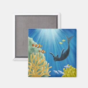 Aimant Cat Mermaid
