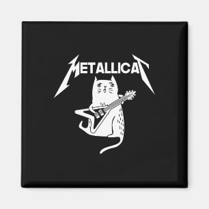 Aimant Cat Rock Band Guitare Amusants Noël Cadeau de Noël