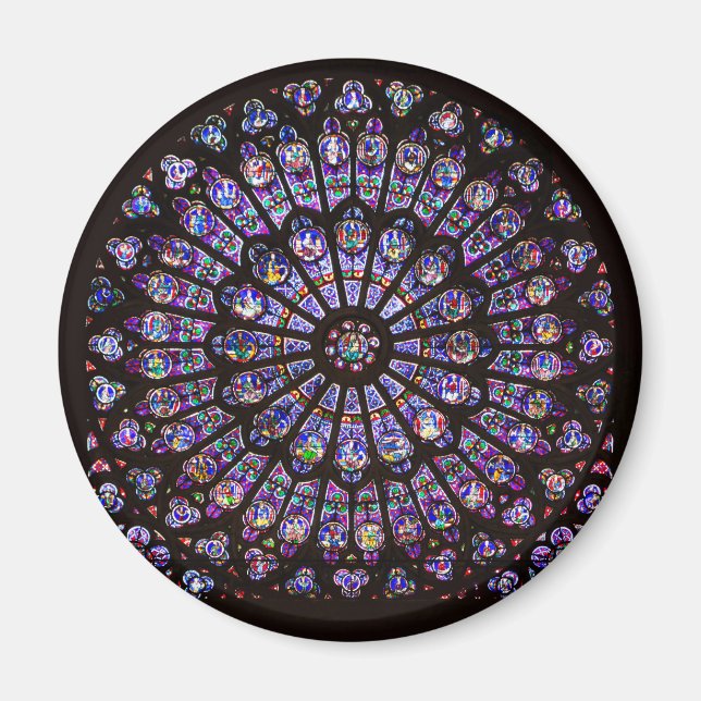 Aimant Cathédrale Notre-Dame de Paris Rose (Devant)