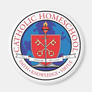 Aimant catholique de crête de Homeschool