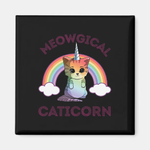 Aimant Caticorn Méowical T Chemise Chat Unicorne Filles F