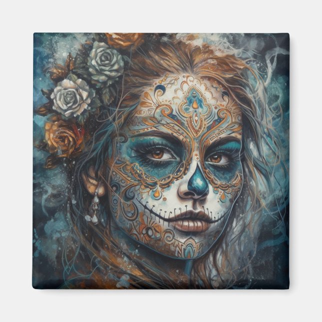 Aimant Catrina Azul (Devant)