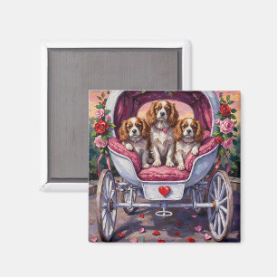 Aimant Cavalier King Charles Spaniel Chien Saint-Valentin