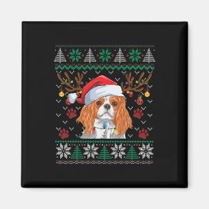 Aimant Cavalier Roi Charles Spaniel Père Noël Douille Lai