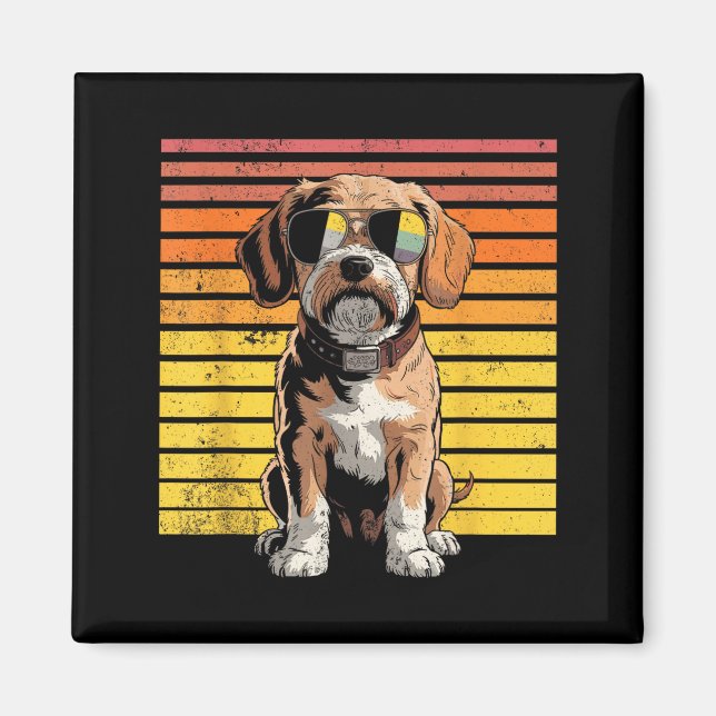 Aimant Cavapoo fier et cool hommes femmes amateurs de chi (Devant)