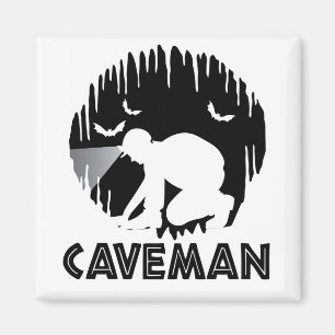 Aimant Caveman - Drôle Spelunking