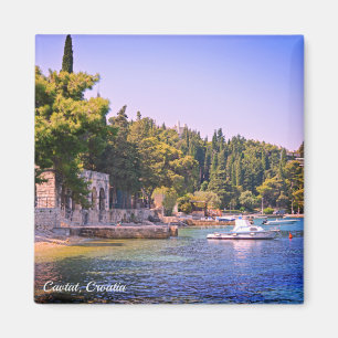 Aimant Cavtat, Croatie Vue sur la plage Vacances