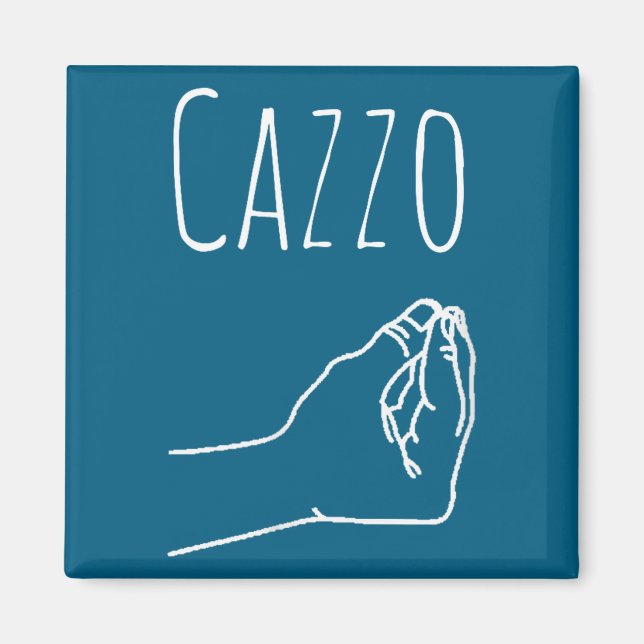 Aimant Cazzo Words In Italian Funny Quote Italy Gift  (Devant)