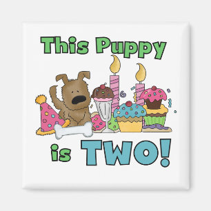 Aimant Ce chiot est deux t-shirts et cadeaux