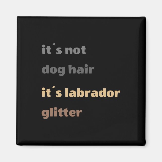 Aimant Ce ne sont pas des cheveux de chien (Devant)