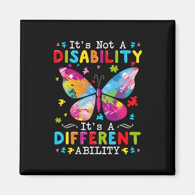 Aimant Ce n'est pas un handicap C'est une capacité différ (Devant)